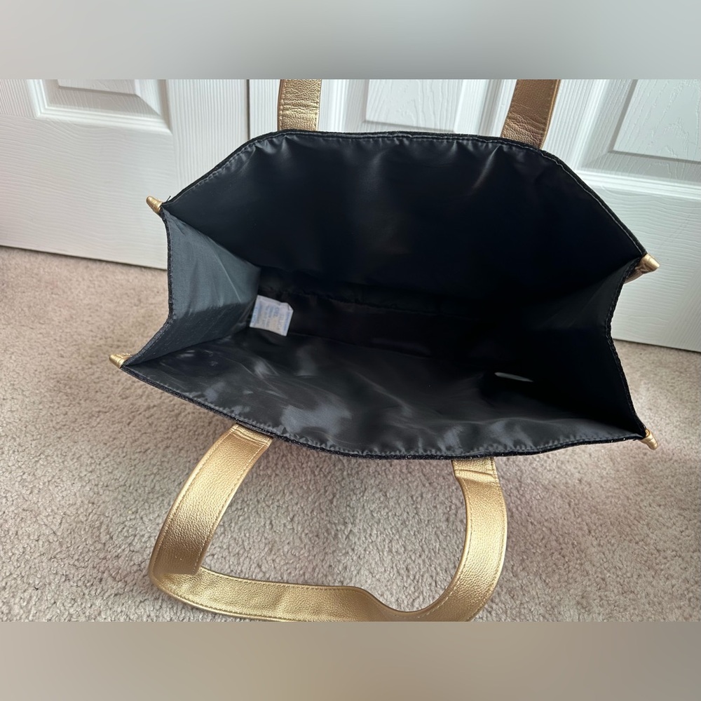 Jimmy Choo Black and Gold Parfums Tote - Picture 4 of 4